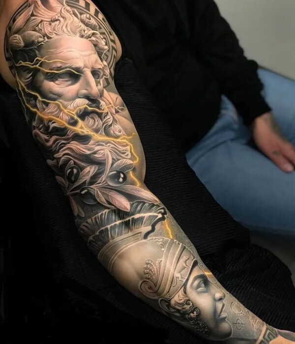 Zeus Tattoo Design