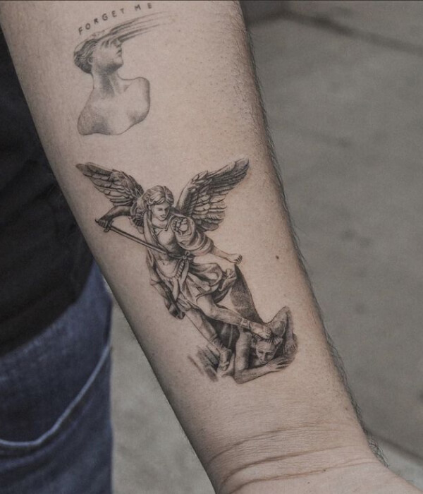 Bold Archangel Tattoo