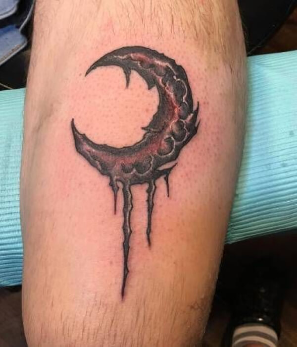 Crescent Moon Tattoo for Men