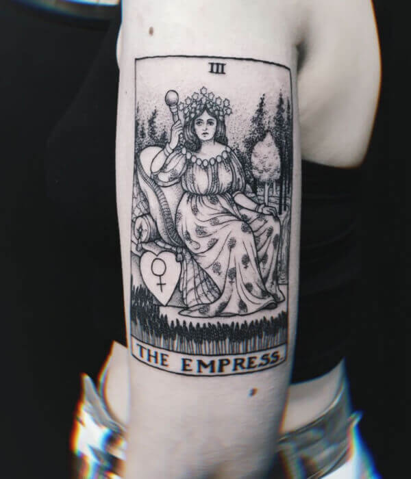 Empress Tarot Card Tattoo