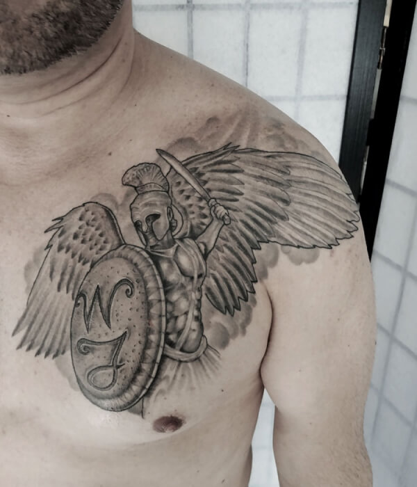 Gladiator with Angel Wings