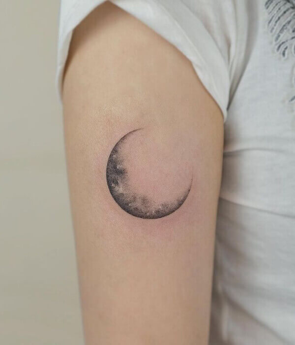 Half Moon Tattoo for women
