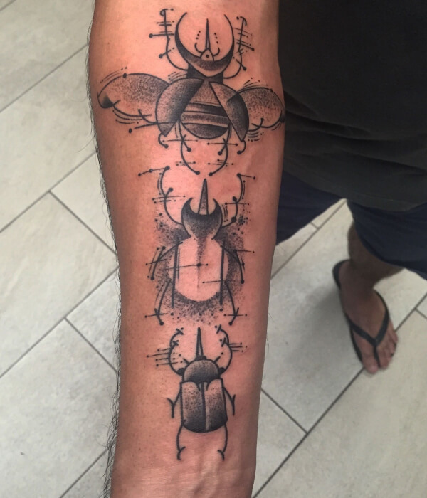 Japanese Beetle Tattoo