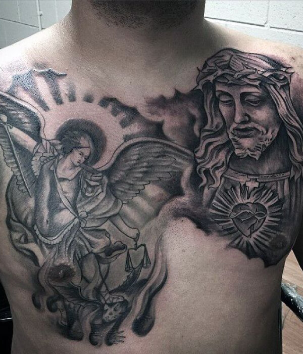 Jesus Archangel Michael Tattoo