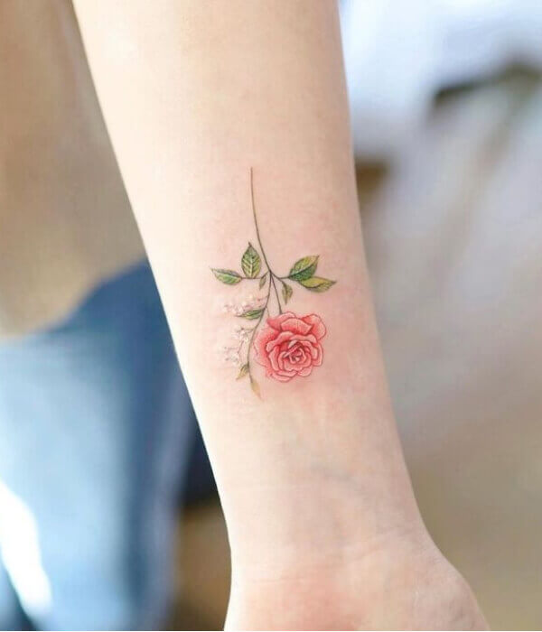 June (Rose): birth flower tattoo ideas for females
