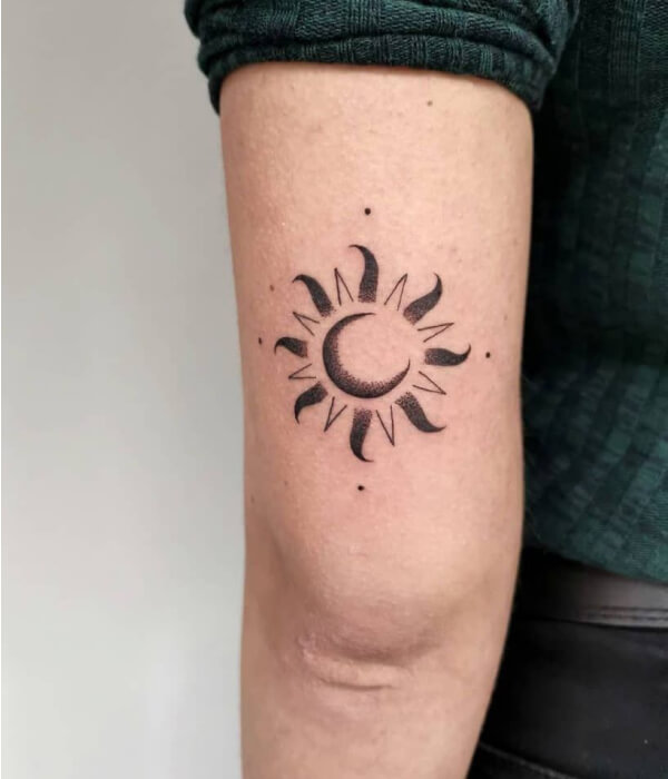 Moon and Sun Tattoo