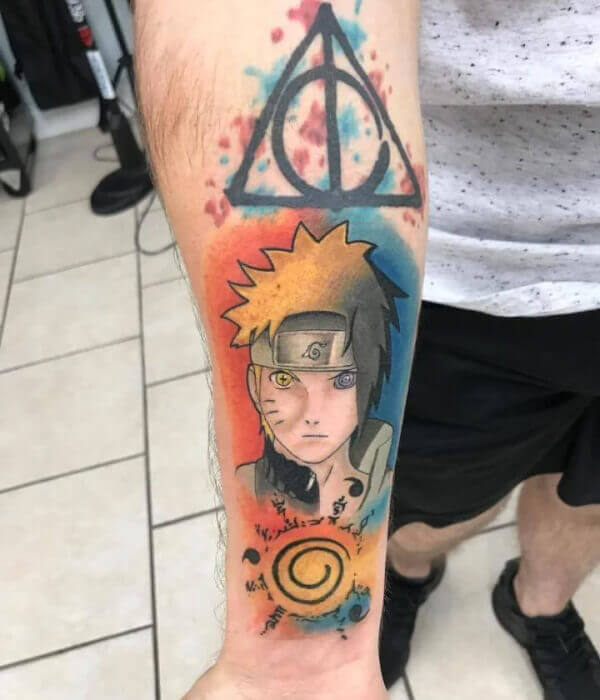 Naruto and Sasuke Tattoo
