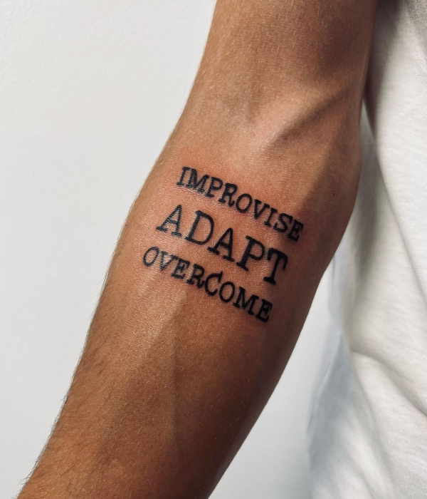 Quote Tattoos on hand