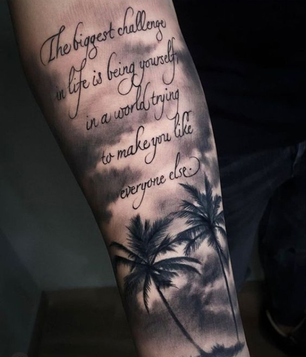 Quote Tattoo ideas on hand