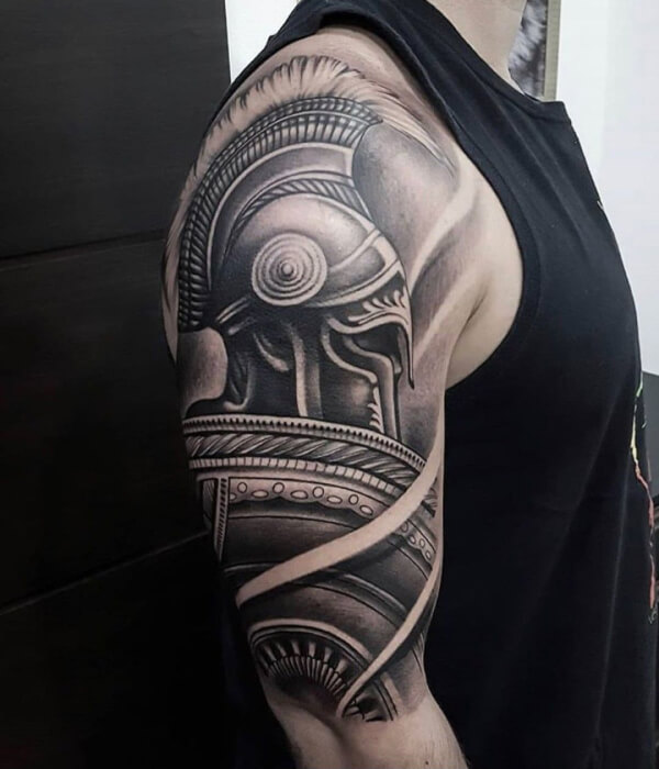 Spartan Tribal Tattoo