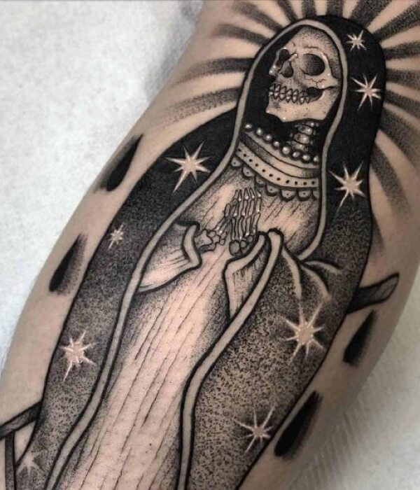 Stylist Santa Muerte Tattoo