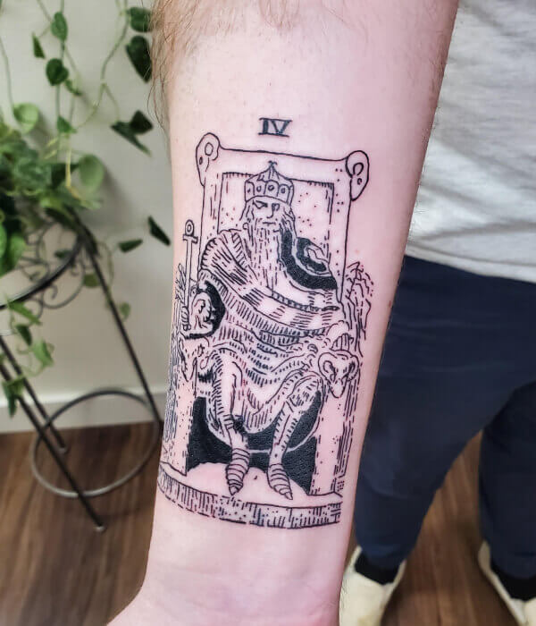 The Emperor Tarot Card Tattoo