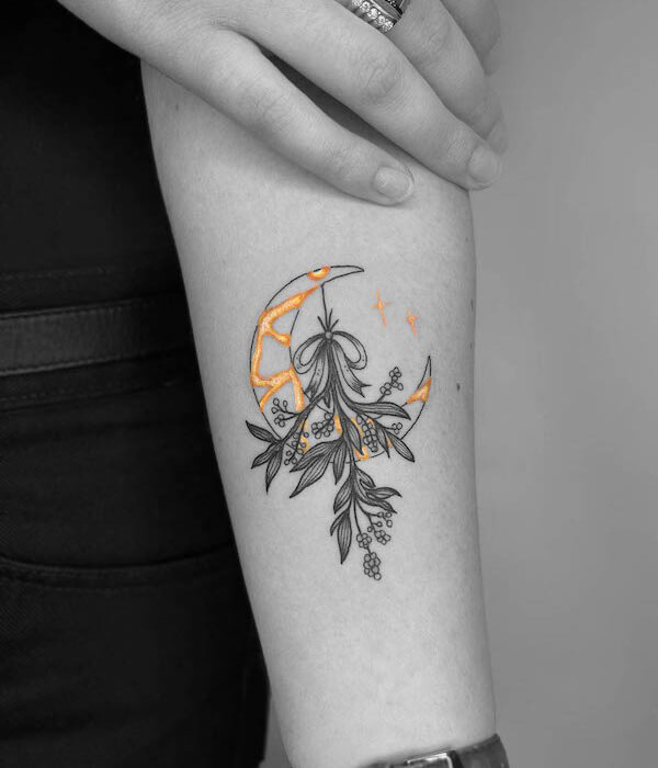 The Kintsugi Moon Tattoo