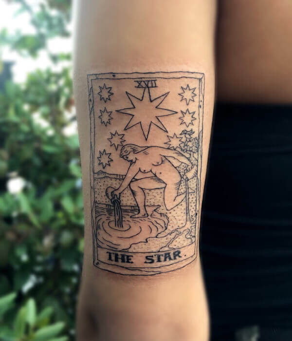 The Star Tarot Card Tattoo