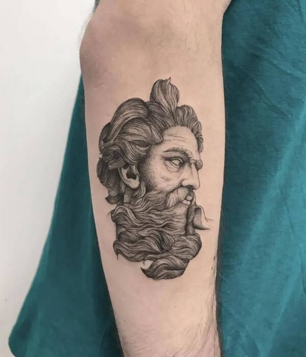 Zeus Tattoo on Arm