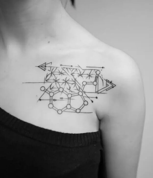 Geometric Minimalistic Tattoo Design