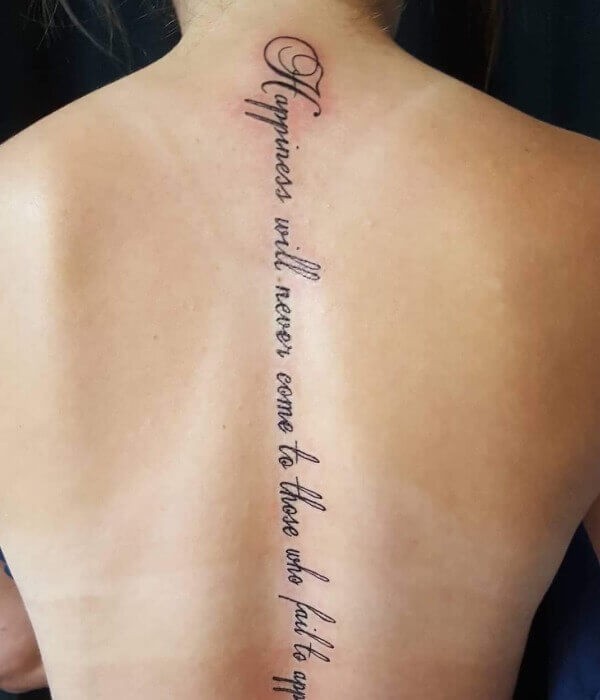 Spine Quote Tattoos