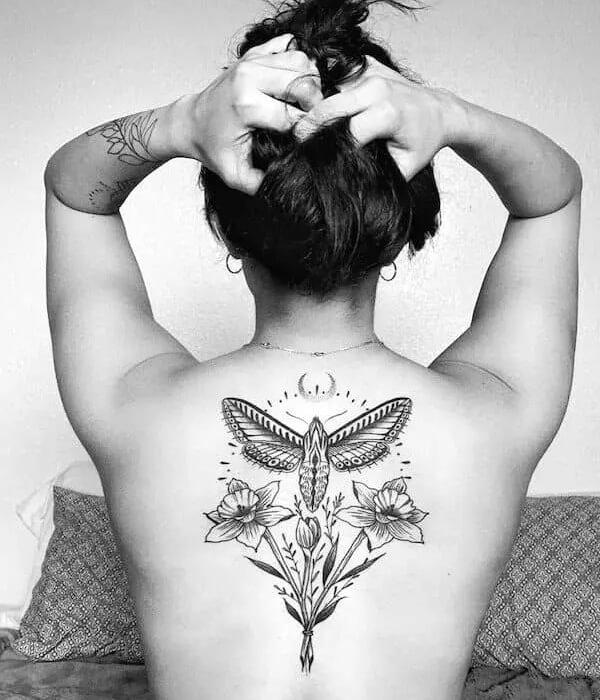 Witchy Tattoo on back