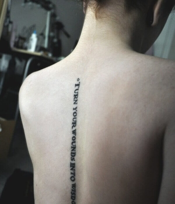 Spine Quote Tattoos