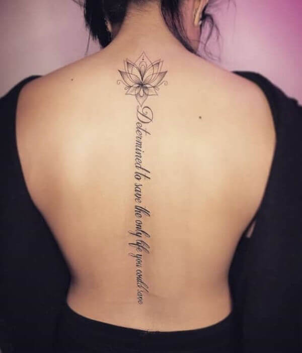 Spine Quote Tattoos 