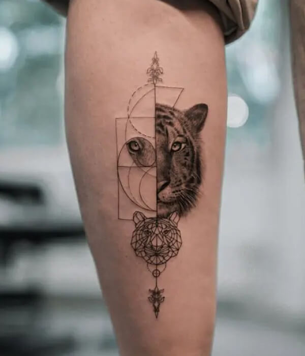 Geometric Minimalistic Tattoo 