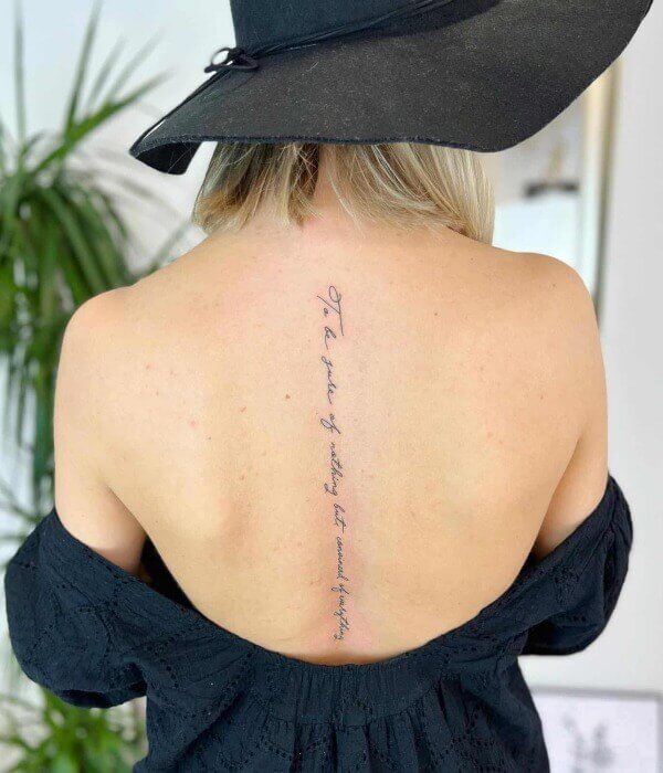 spine tattoo quotes 