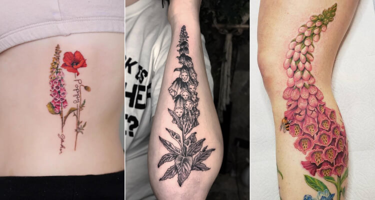 Foxglove Flowe­r Tattoo