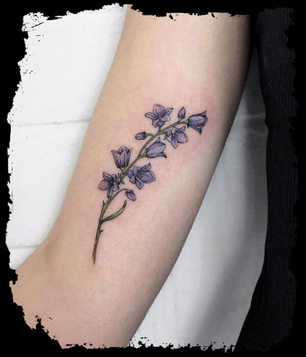 Bluebell Flower Tattoo Idea