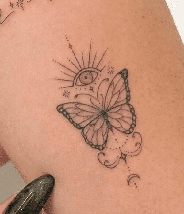 Butterfly Art Dotwork Tattoo