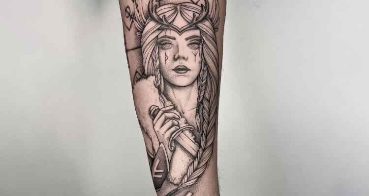 Freya Tattoo Designs
