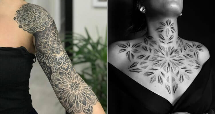Dotwork Tattoo Ideas for Women