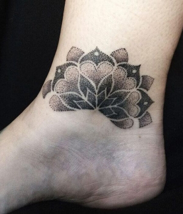 Dotwork Ankle Tattoo