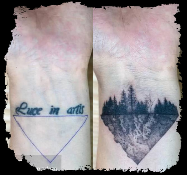 Forest Scene Cover-up Tattoos