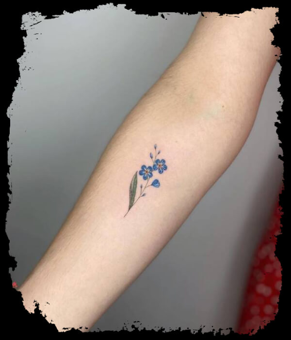 Forget-me-not Flower Tattoo