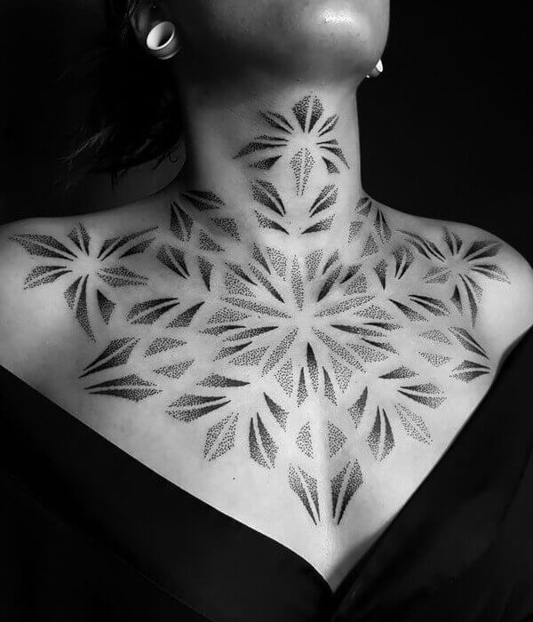 Geometric Dotwork Tattoo