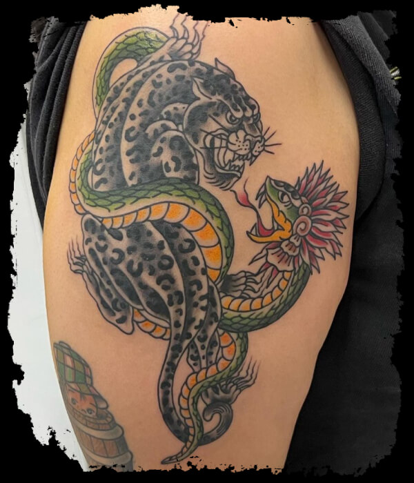 Mayan Jaguar Tattoo