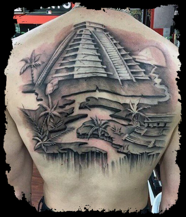 Pyramid Mayan Tattoo