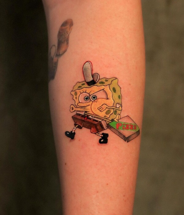Mexican Spongebob Tattoo