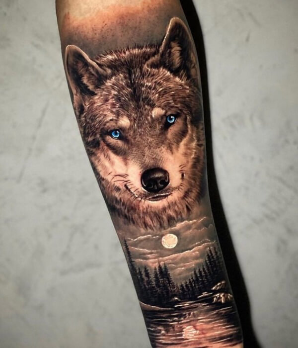 Mexican Wolf Tattoo