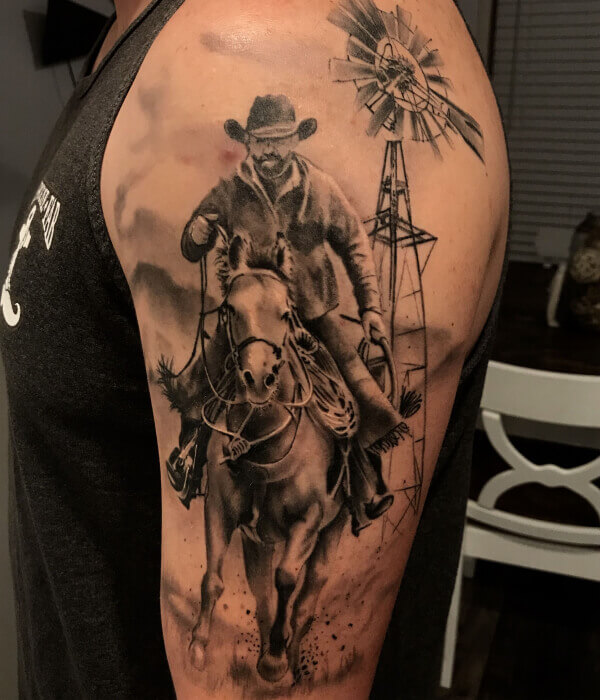 Realistic Western Tattoo