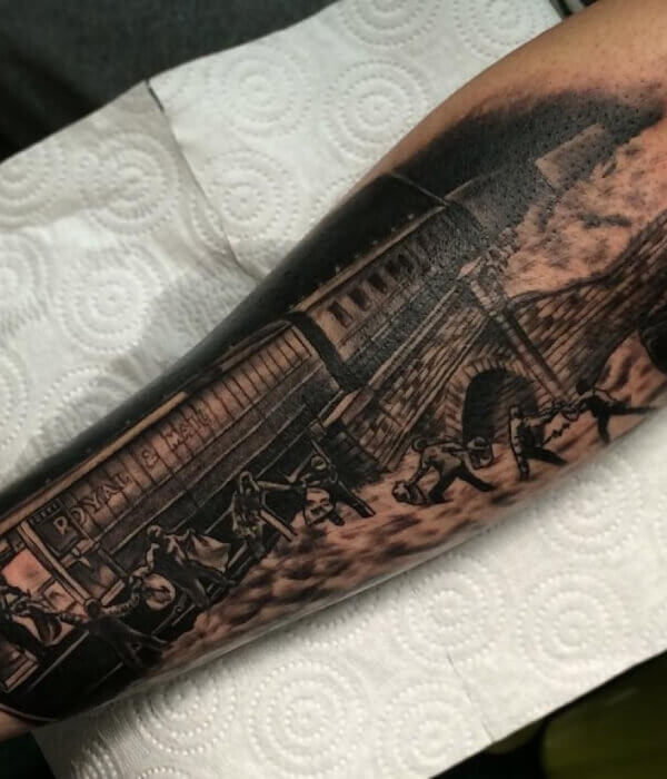The Train Robbery Tattoo