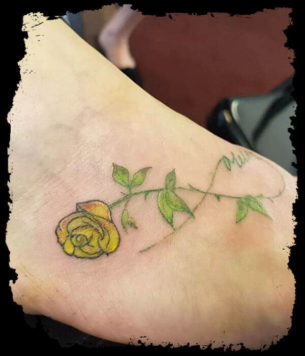 Yellow-Rose-Tattoo-Ideas