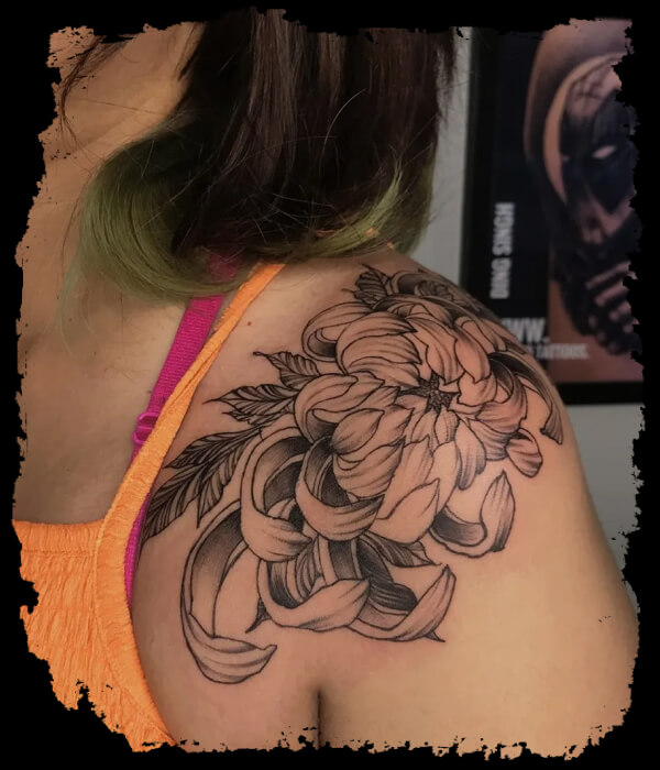 chrysanthemum tattoo female 