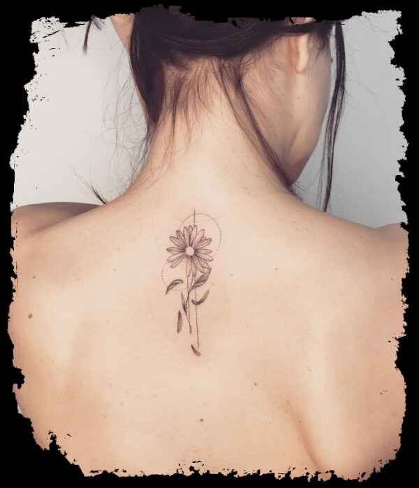Daffodil-Tattoo-on-Back 