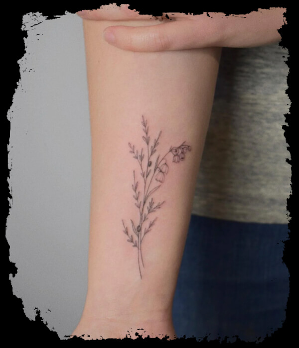 Simple-Lily-Of-The-Valley-Tattoo