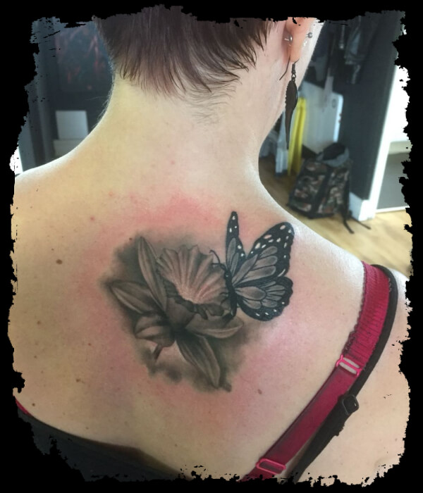 Daffodil-Butterfly-Tattoo