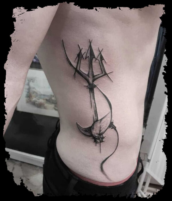 Ribcage-Poseidon-Tattoo-Ideas