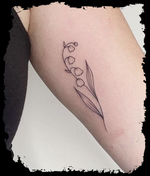Lily-Of-The-Valley-Tattoo-Simple