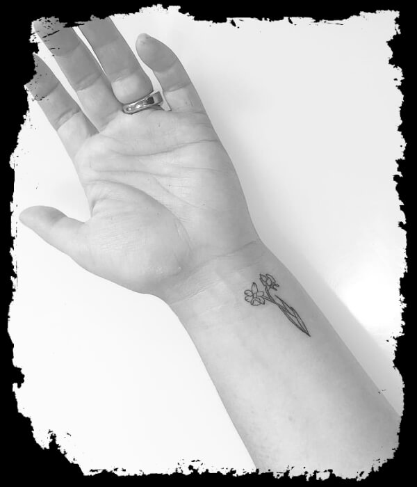 Daffodil-Tattoo-on-Wrist