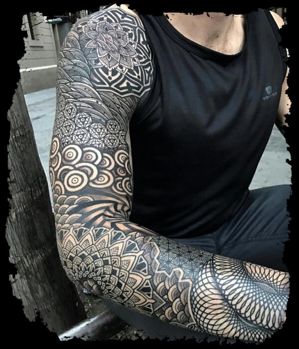 Geometric-Sleeve-Tattoo-on-hand